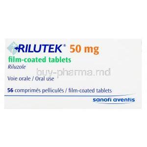 Rilutek 50mg, Sanofi Aventis, Box