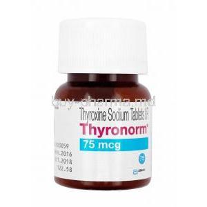 Thyronorm, Levothyroxine 75mcg