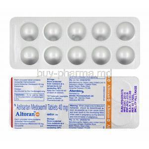 Altoran, Azilsartan 40mg tablets