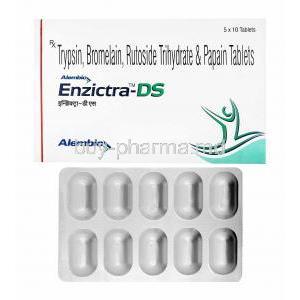 Enzictra-DS, Bromelain/ Trypsin/ Rutoside/ Papain