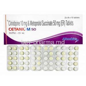 Cetanil-M, Cilnidipine/ Metoprolol Succinate