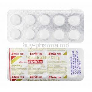 Etrik, Etoricoxib 120mg tablets