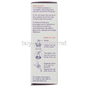 Zoxan-D, Generic Ciprodex, Ciprofloxacin/ Dexamethasone Ophthalmic Solution Eye/ Ear Drops Box Direction