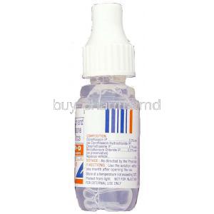 Zoxan-D, Generic Ciprodex, Ciprofloxacin/ Dexamethasone Ophthalmic Solution Eye/ Ear Drops Bottle Composition