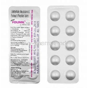 Folinal Plus, L-Methylfolate and Mecobalamin tablets