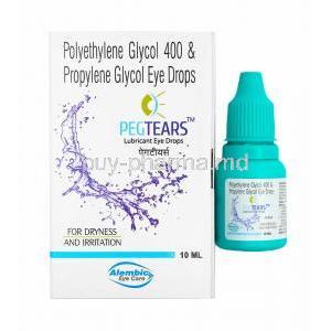 Pegtears Eye Drop, Polyethylene Glycol/ Propylene Glycol