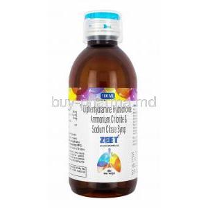 Zeet Syrup, Diphenhydramine/ Ammonium Chloride/ Sodium Citrate