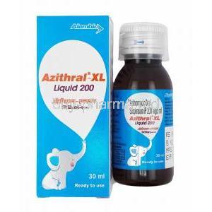 Azithral XL Liquid, Azithromycin 200mg 30ml