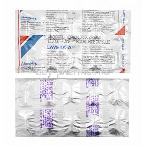 Laveta-A, Levocetirizine and Ambroxol capsules