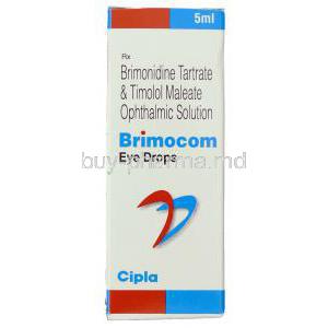Brimocom, Generic Combigan ,  Brimonidine/ Timolol Eye Drops Box