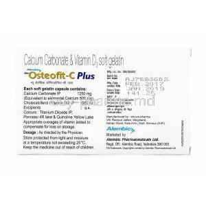 Osteofit-C Plus, Calcium Carbonate and Cholecalcitriol manufacturer