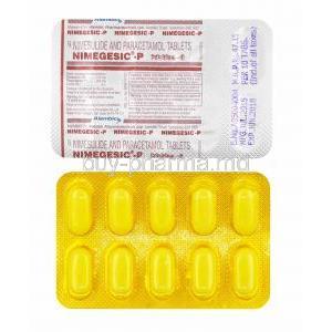 Nimegesic-P, Nimesulide and Paracetamol tablets