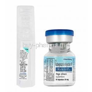 Rekool Injection, Rabeprazole vial and sterile water