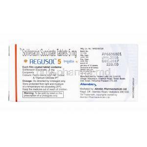 Regusol, Solifenacin manufacturer