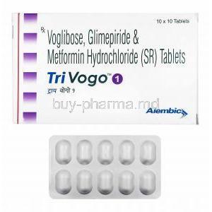 Trivogo, Glimepiride/ Metformin/ Voglibose