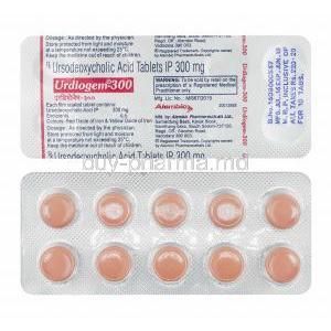 Urdiogem, Ursodiol 300mg tablets