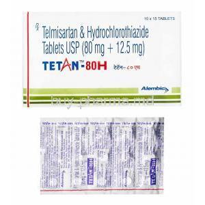Tetan-H, Telmisartan/ Hydrochlorothiazide