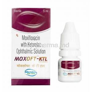 Moxoft KTL Eye Drops, Ketorolac/ Moxifloxacin