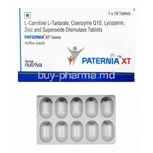 Paternia XT, Levocarnitine/ Coenzyme Q10/ Lycopene/ Zinc