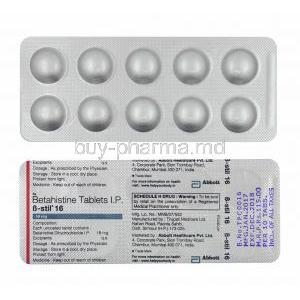 B-Stil, Betahistine 16mg tablets