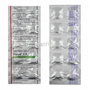 Enace, Enalapril 2.5mg tablets