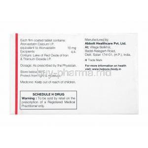 Lipigoal, Atorvastatin 10mg manufacturer