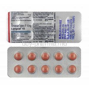 Lipigoal, Atorvastatin 10mg tablets
