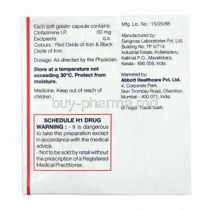 Hansepran, Clofazimine 50mg manufacturer