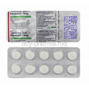 Kenacort, Triamcinolone 4mg tablets