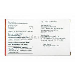 Diabeclaz MR, Gliclazide 60mg manufacturer