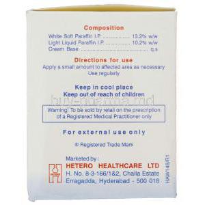 Cetraben, Generic Kondremul/ Liqui-doss, (Paraffin) Emollient Cream Box Composition