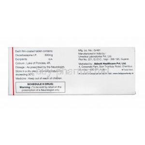 Oxmazetol, Oxcarbazepine 300mg manufacturer