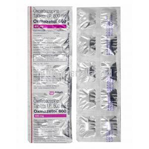 Oxmazetol, Oxcarbazepine 600mg tablets