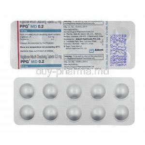 PPG MD, Voglibose 0.2mg tablets