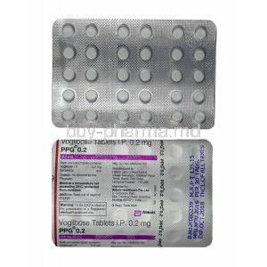 PPG, Voglibose 0.2mg tablets