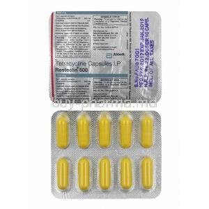 Resteclin, Tetracycline 500mg tablets