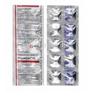 Phenergan, Promethazine 25mg tablets