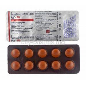 R2-F, Fenofibrate and Rosuvastatin 5mg tablets