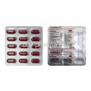 Surbex XT, Vitamin B6, Nicotinamide and Vitamin B12 tablets