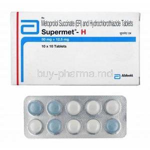 Supermet-H, Metoprolol Succinate/ Hydrochlorothiazide