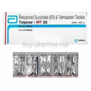 Telpres-MT, Telmisartan/ Metoprolol Succinate