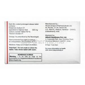 Valance OD 500mg manufacturer