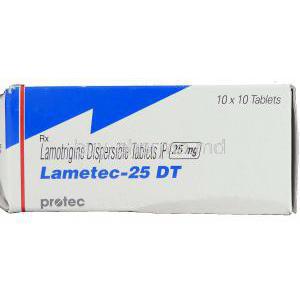 Lametec, Generic  Lamictal,   Lamotrigine 25 Mg Box