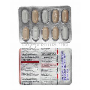 Tribetrol, Glimepiride 2mg, Metformin 500mg and Voglibose 0.2mg tablets