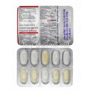 Tribetrol, Glimepiride 2mg, Metformin 500mg and Voglibose 0.3mg tablets