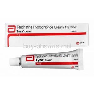 Tyza Cream, Terbinafine box and tube