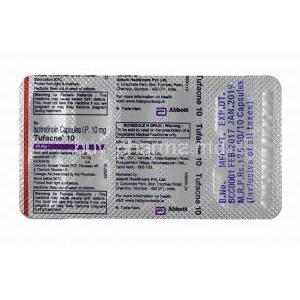 Tufacne, Isotretinoin 10mg tablts back