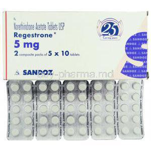 Regestrone, Generic  Progestins,  Norethindrone