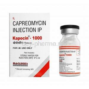Kapocin Injuection, Capreomycin 1000mg box and vial