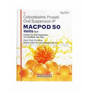 Macpod Oral Suspension, Cefpodoxime